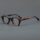 Ardel Retro Thick Acetate Glasses Frame Geometric Frames Southood Leopard